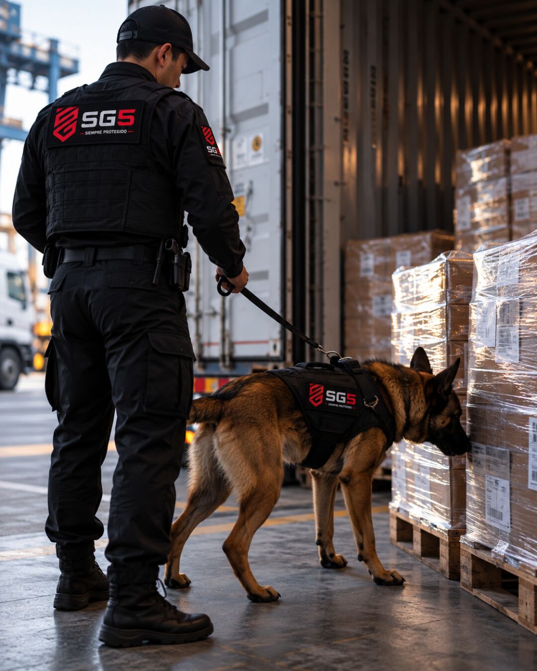 Inspecciones K9 para proteger la cadena logística
